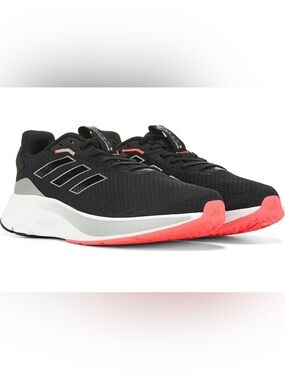 Adidas Women's Black Speed Motion Mesh Running Shoes with Coral Accents Size 7.5